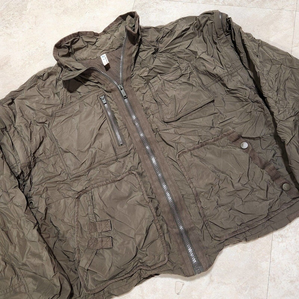 FP Free People Movement Womens M Medium Cropped Jacket Detachable Sleeves
